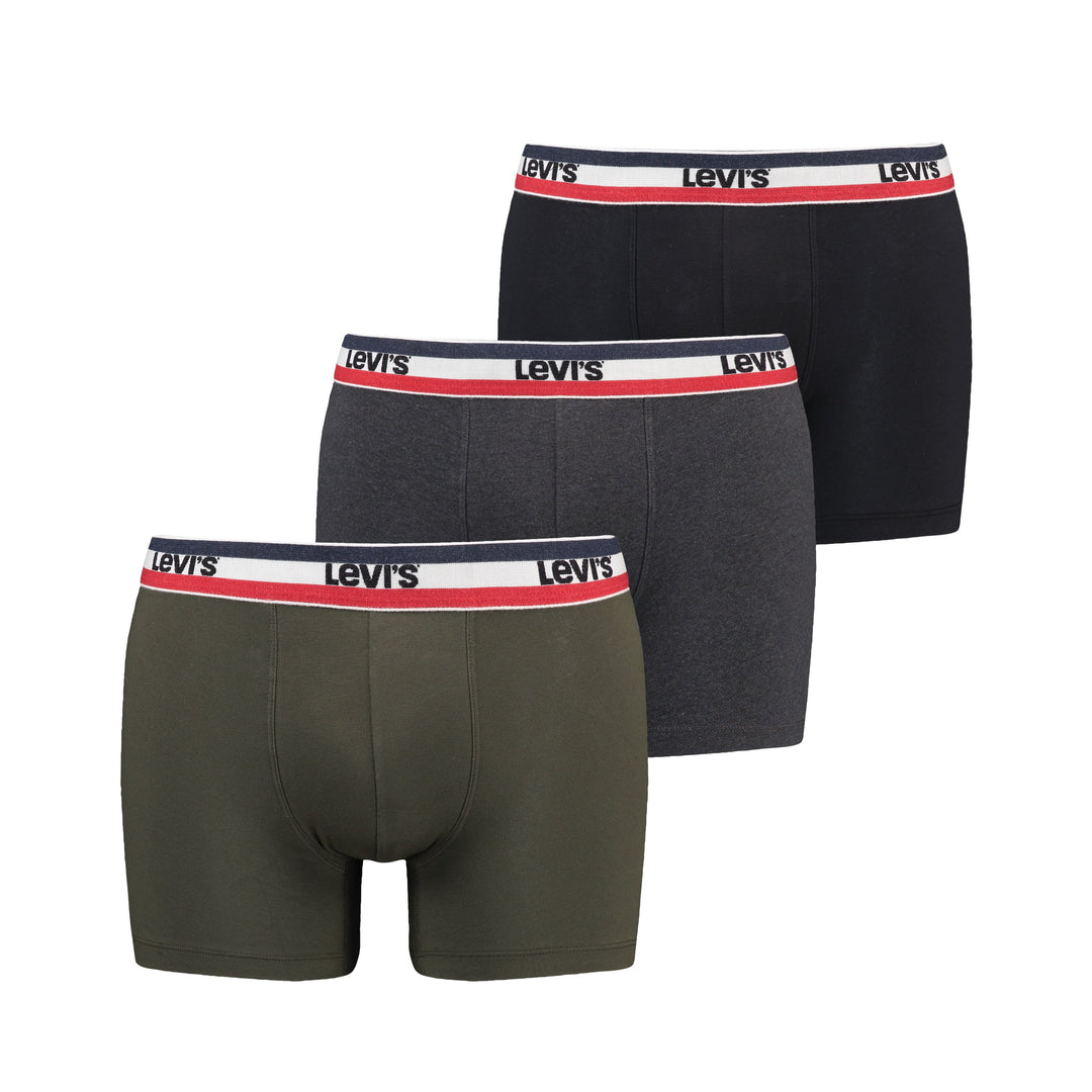 Levi's - Sportswear Logo Boxer 3-pack - 100002870 - 009 Khaki Boxershort Levis 