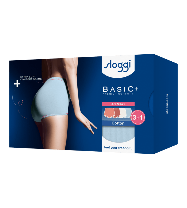 Sloggi - Basic+ Maxi 4-pack - Multi-Colour V022 Slip Sloggi