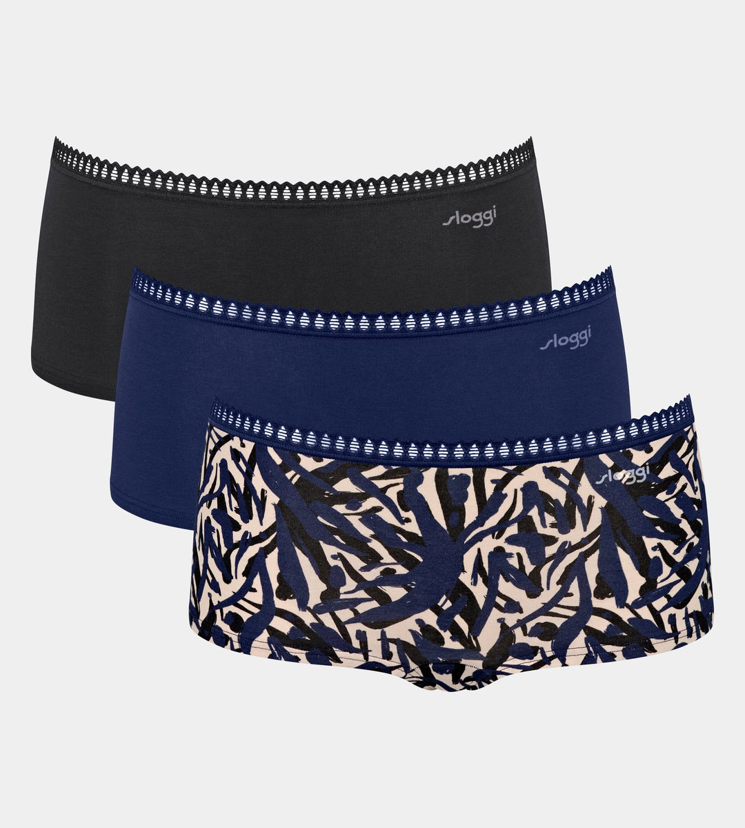 Sloggi - Go Crush Short 3-pack - M008 Multi Colour Boxershort Sloggi