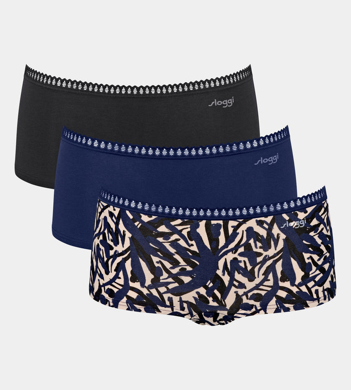 Sloggi - Go Crush Short 3-pack - M008 Multi Colour Boxershort Sloggi