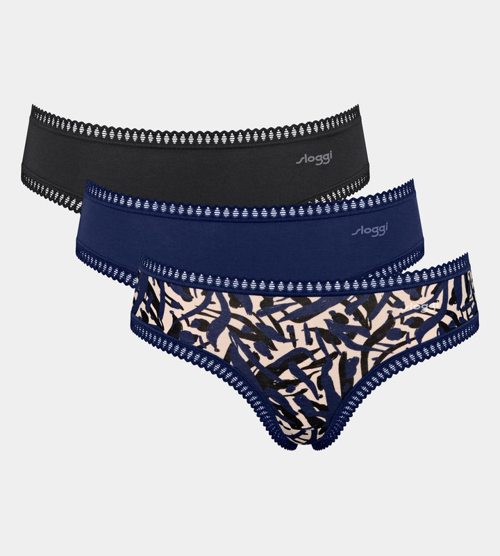 Sloggi - Go Crush Hipster 3-pack - M008 Multi Colour Hipster Sloggi