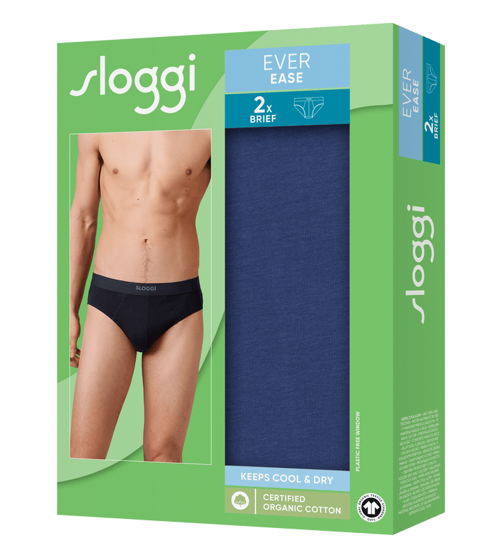 Sloggi - Ever Ease Brief 2-pack - Indigo Slip Sloggi