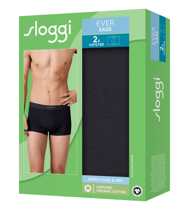 Sloggi - Ever Ease Hipster 2-pack - Black Hipster Sloggi