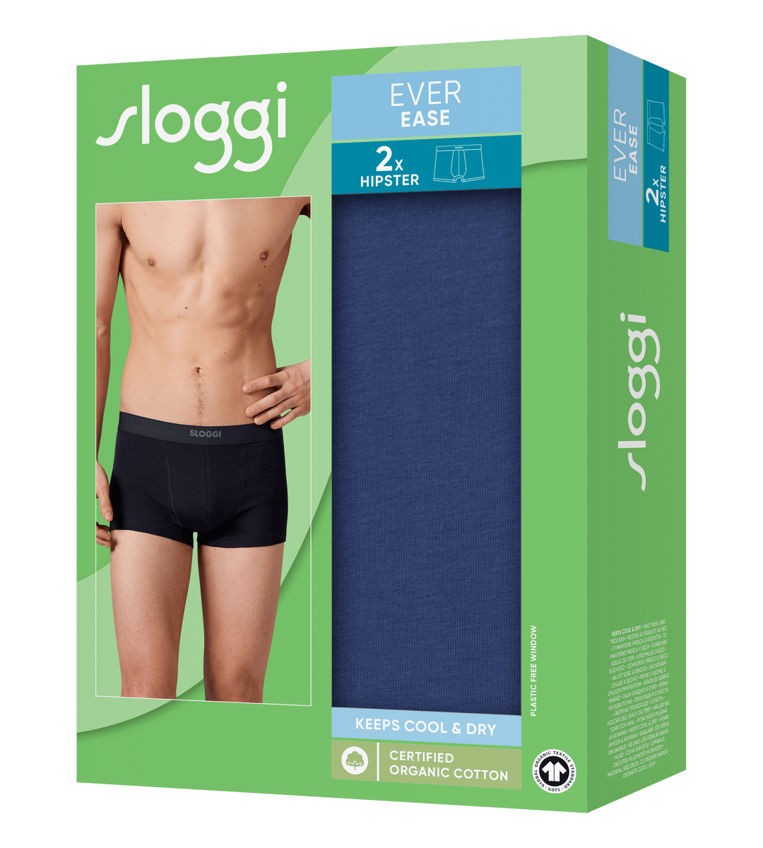 Sloggi - Ever Ease Hipster 2-pack - Indigo Hipster Sloggi