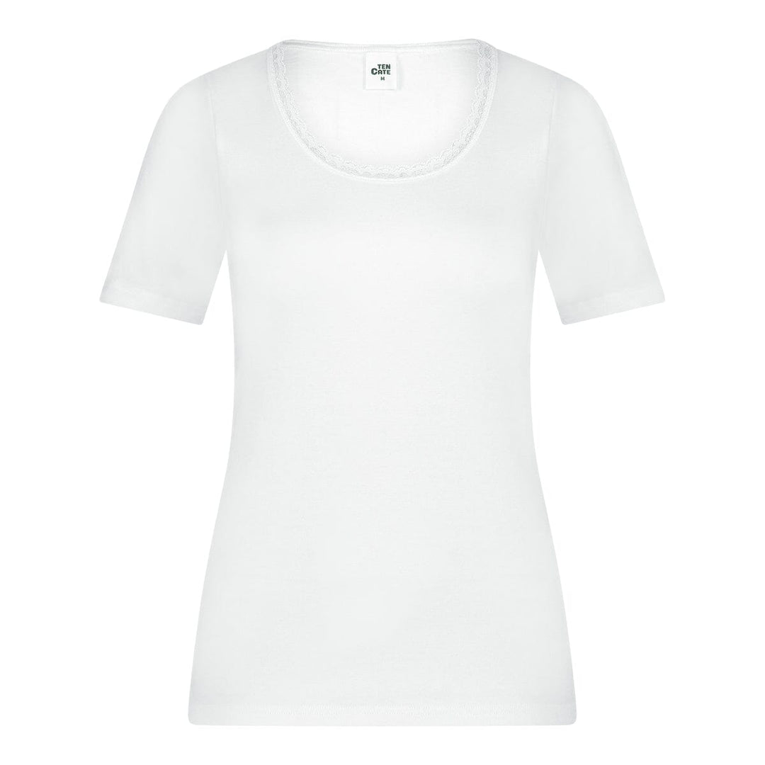 Ten Cate - 60832 - Thermo Viloft T-shirt Round Neck Dames - White Thermo Ondergoed Ten Cate