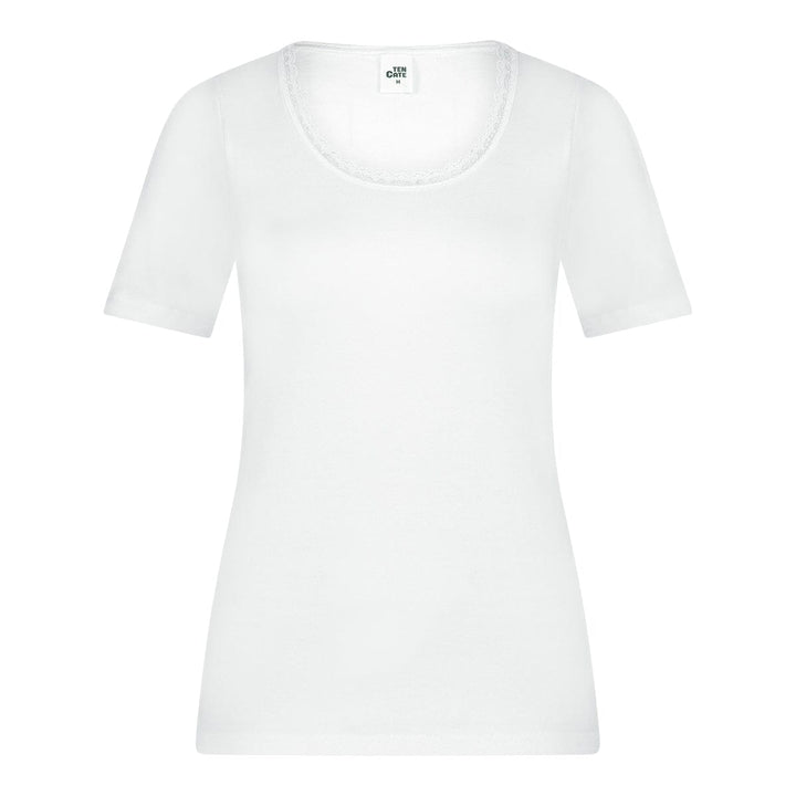 Ten Cate - 60832 - Thermo Viloft T-shirt Round Neck Dames - White Thermo Ondergoed Ten Cate