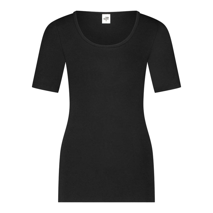 Ten Cate - 60832 - Thermo Viloft T-shirt Round Neck Dames - Black Thermo Ondergoed Ten Cate
