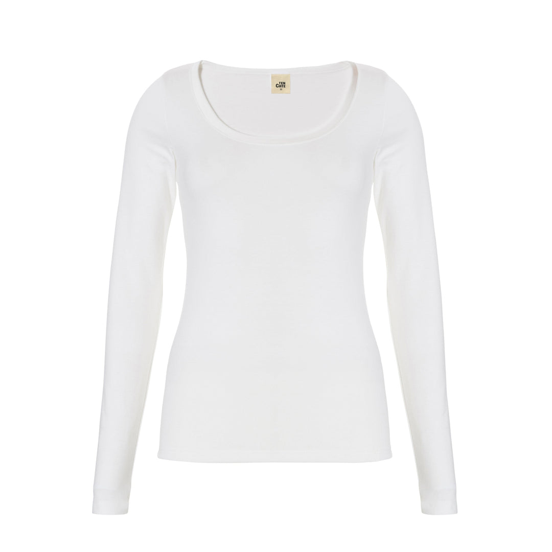 Ten Cate - 60383 - Thermo Viloft Shirt Long Sleeve Dames - White Thermo Ondergoed Ten Cate