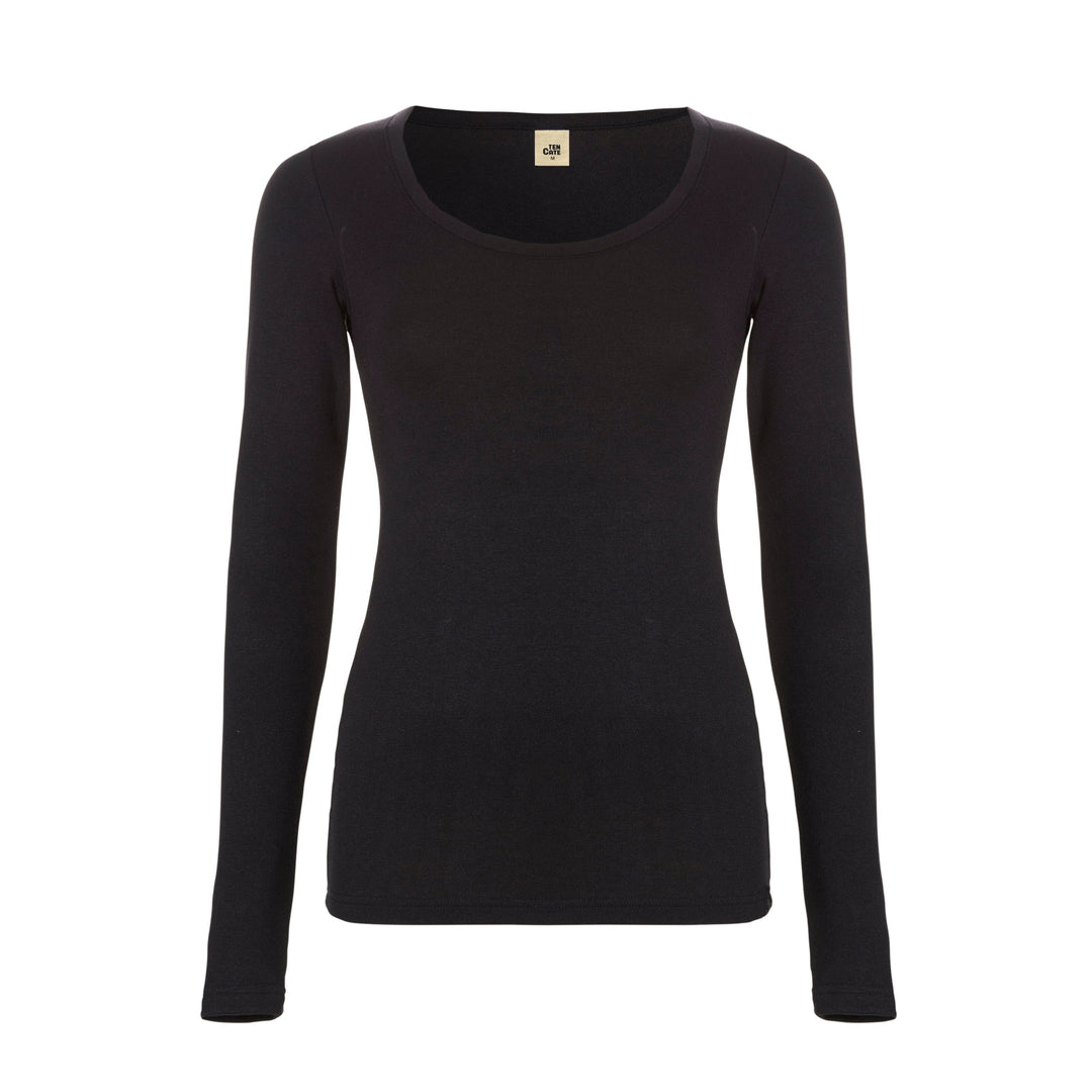 Ten Cate - 60383 - Thermo Viloft Shirt Long Sleeve Dames - Black Thermo Ondergoed Ten Cate