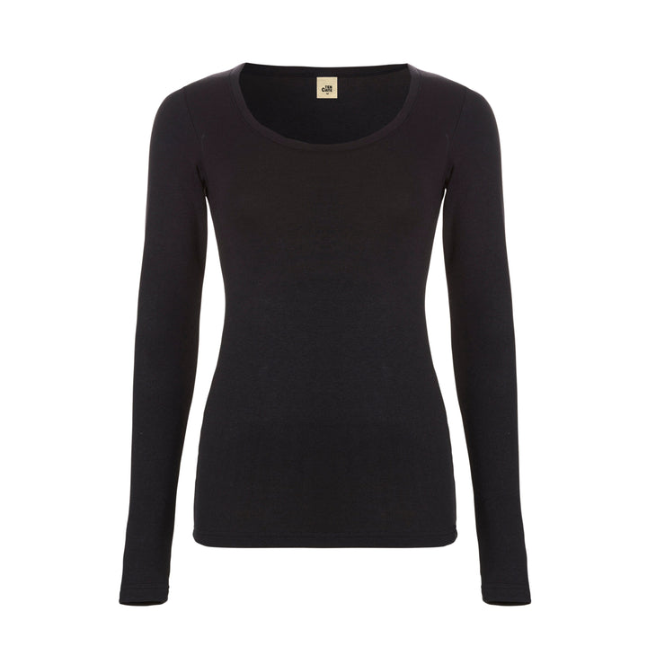 Ten Cate - 60383 - Thermo Viloft Shirt Long Sleeve Dames - Black Thermo Ondergoed Ten Cate