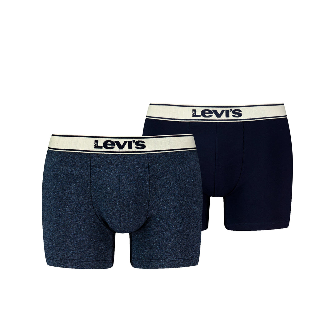 Levi's - Vintage Heather Boxer 2-pack - 701227424 - 002 Navy Boxershort Levis