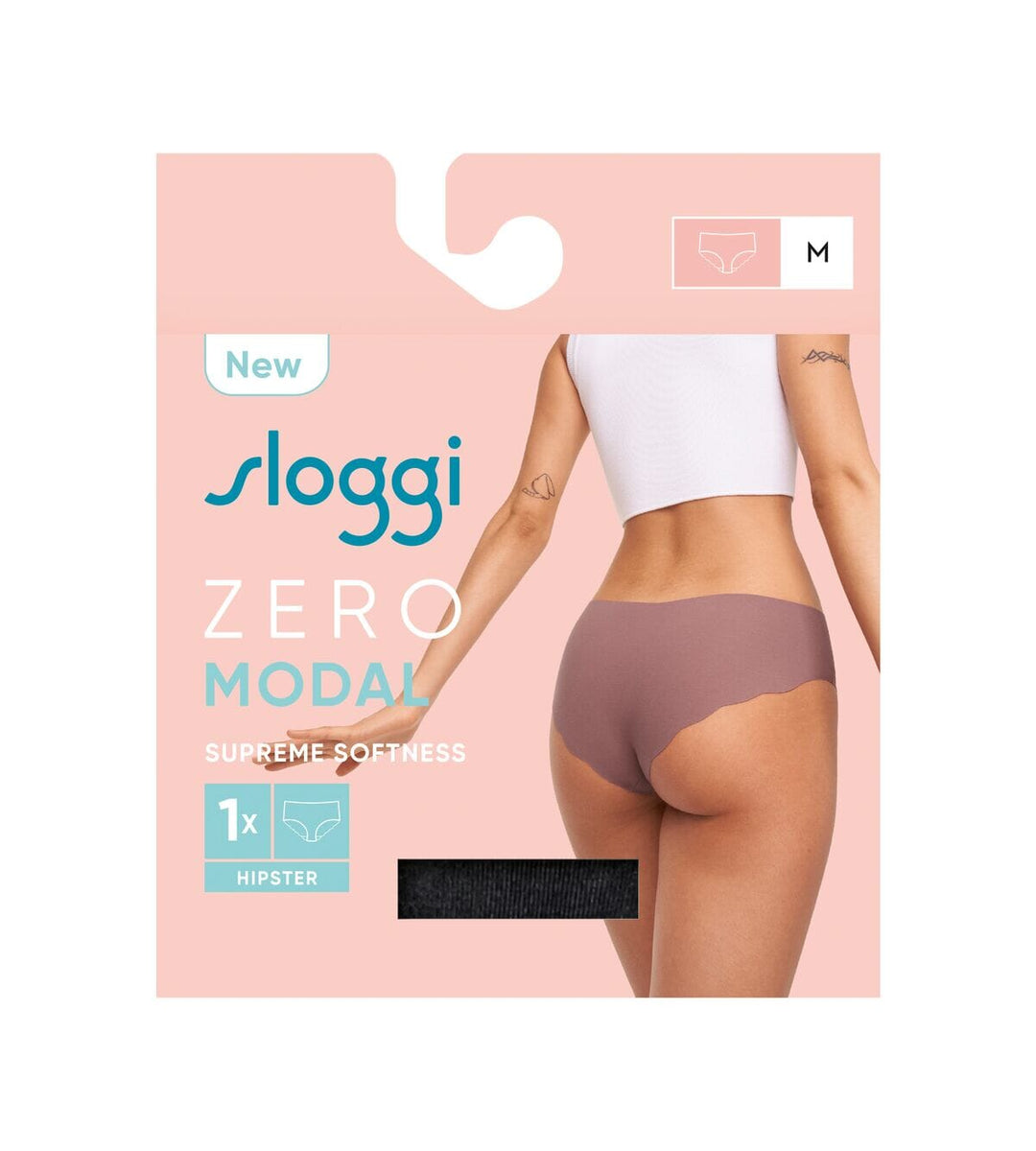 Sloggi - ZERO Modal 2.0 Hipster - Zwart Hipster Sloggi 