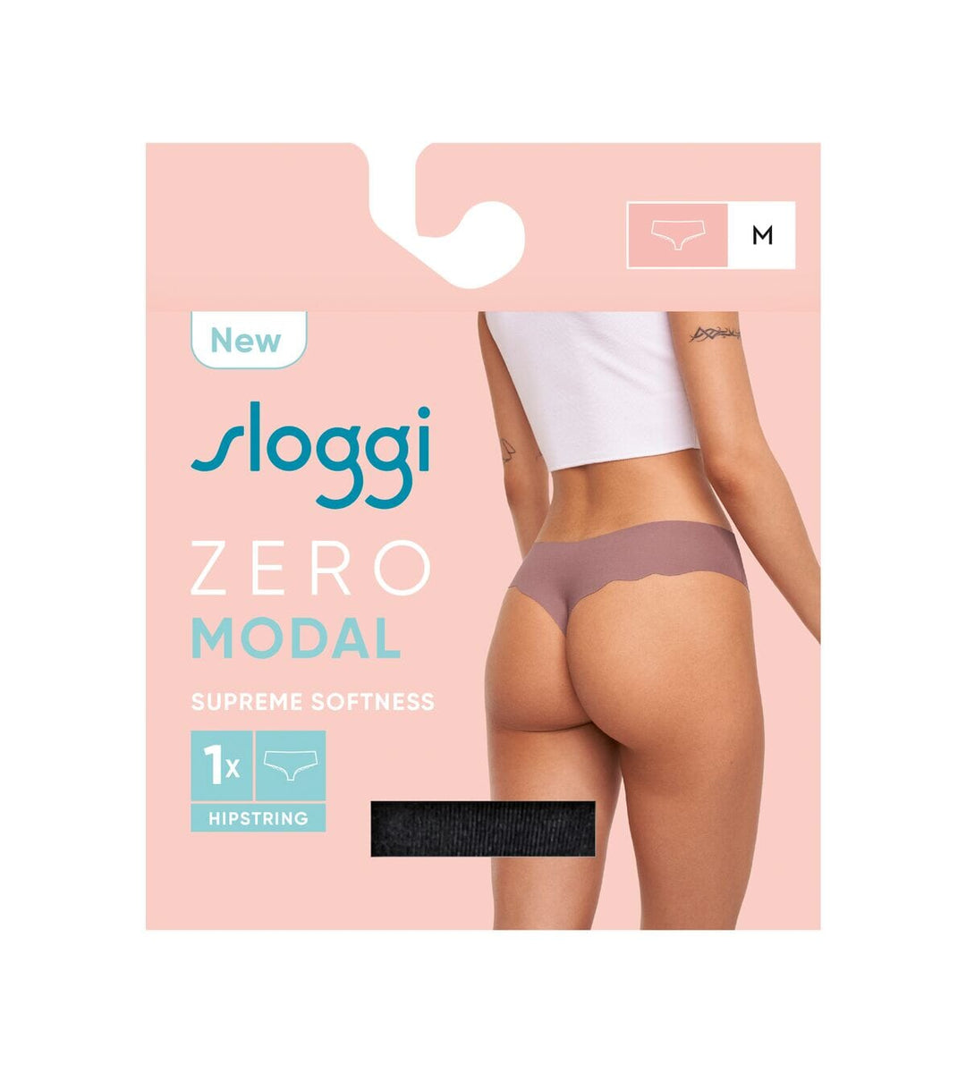 Sloggi - ZERO Modal 2.0 Hipstring - Black String Sloggi