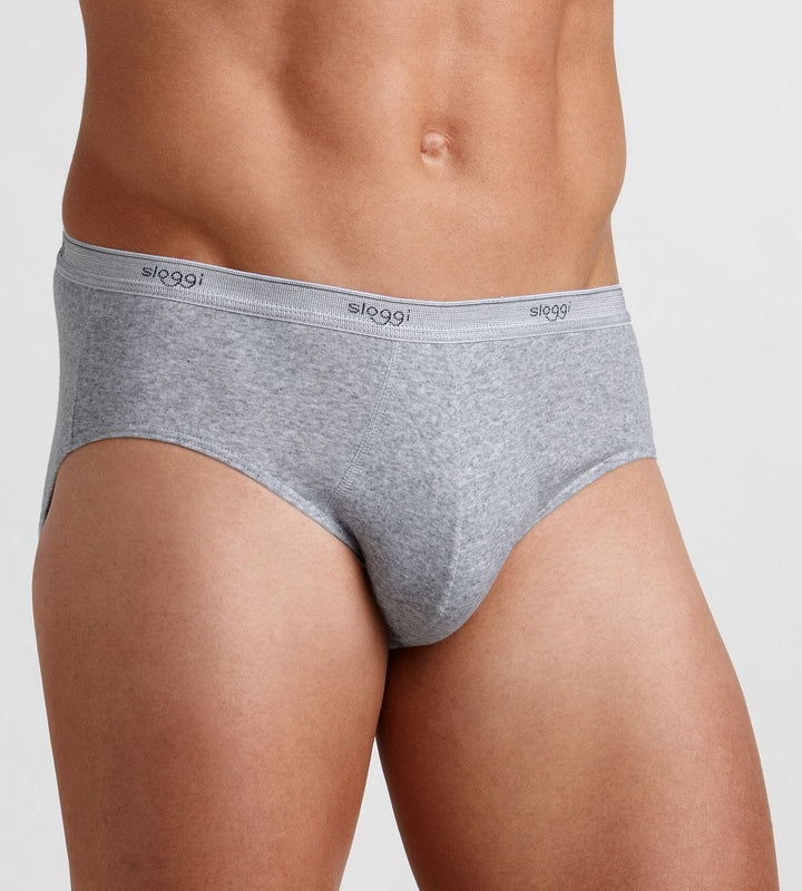 Sloggi - Basic Midi 4-pack - Grijs Slip Sloggi