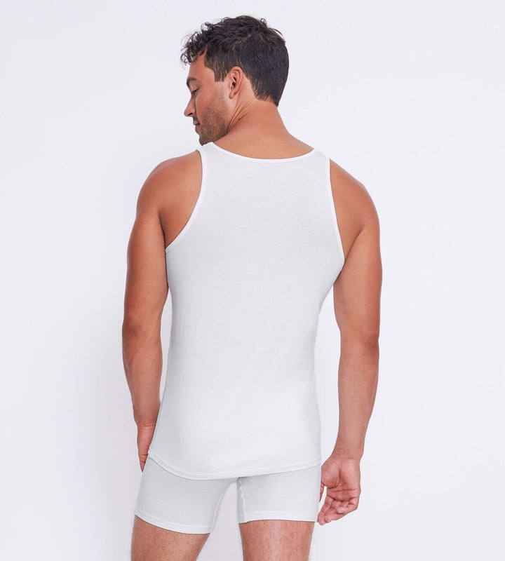 Sloggi - Men GO ABC 2.0 Tank Top 2-pack - White Hemd Sloggi