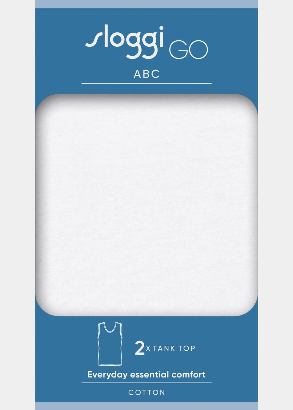 Sloggi - Men GO ABC 2.0 Tank Top 2-pack - White Hemd Sloggi
