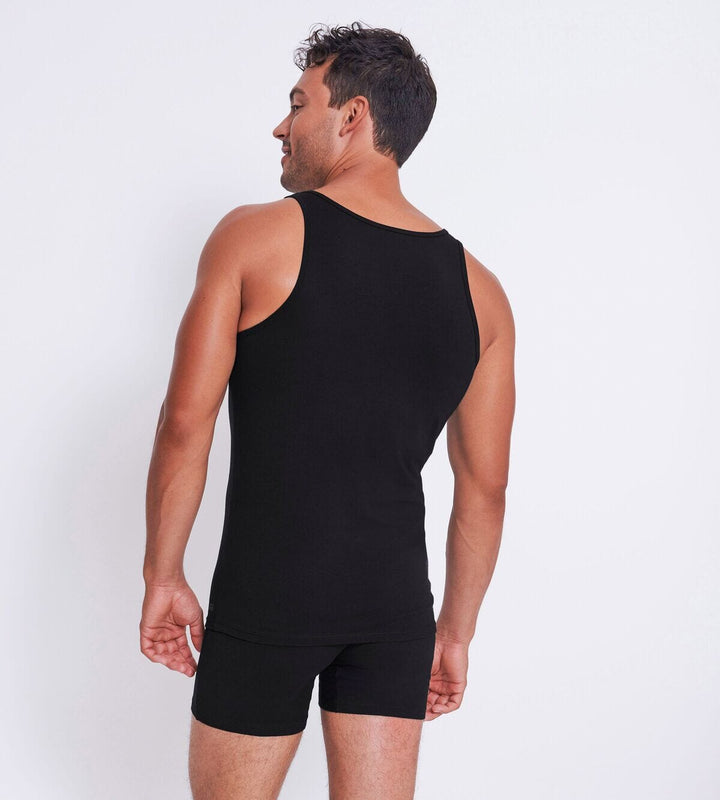 Sloggi - Men GO ABC 2.0 Tank Top 2-pack - Black Hemd Sloggi 