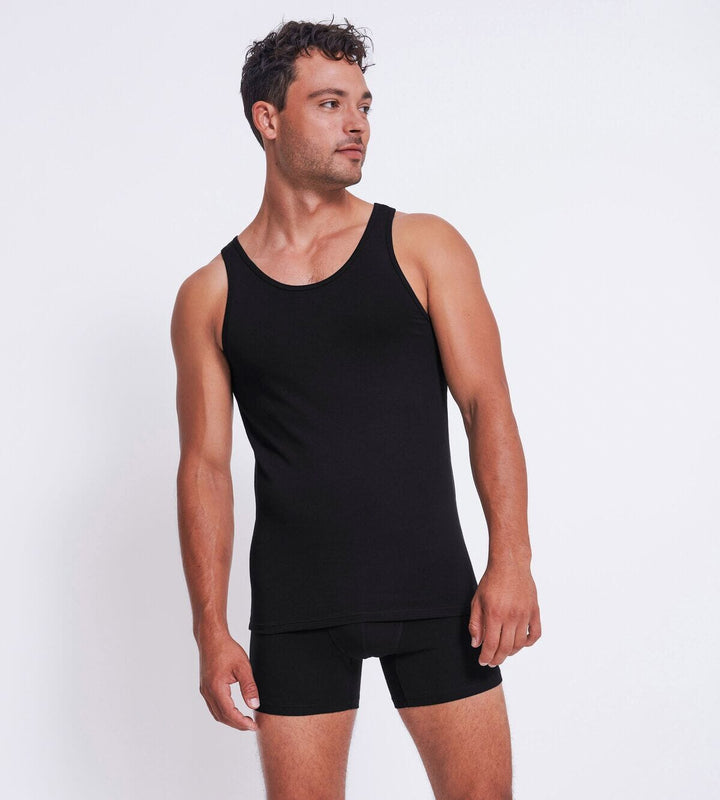 Sloggi - Men GO ABC 2.0 Tank Top 2-pack - Black Hemd Sloggi 