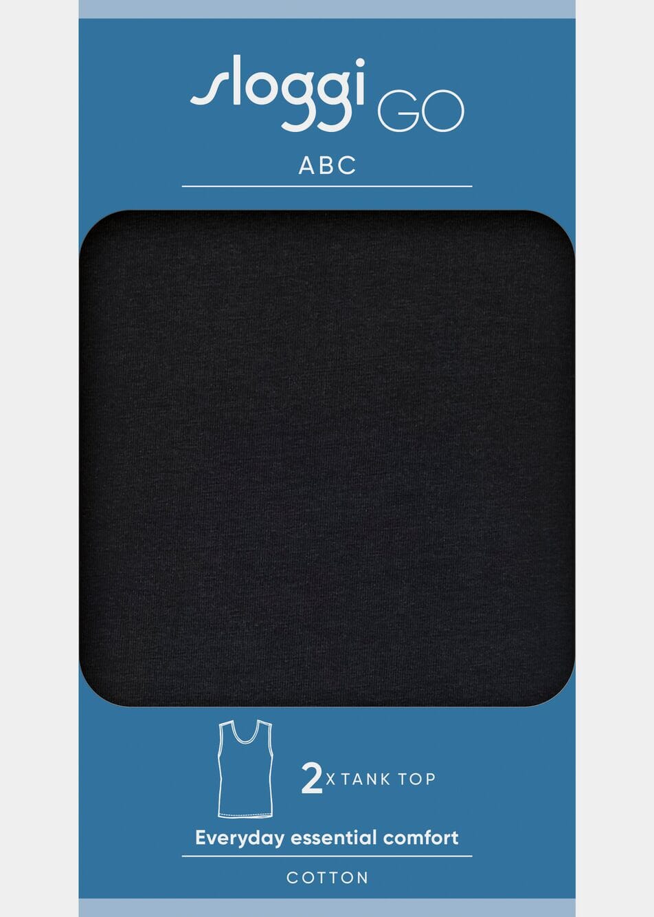 Sloggi - Men GO ABC 2.0 Tank Top 2-pack - Black Hemd Sloggi