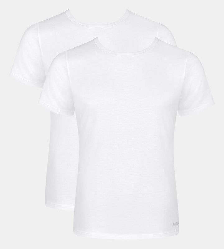 Sloggi - Men GO ABC 2.0 O-Neck 2-pack - White Shirt Sloggi