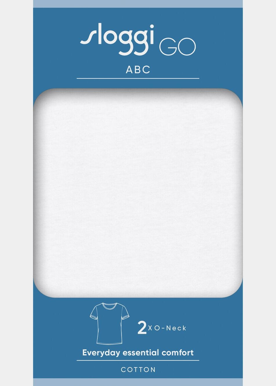 Sloggi - Men GO ABC 2.0 O-Neck 2-pack - White Shirt Sloggi