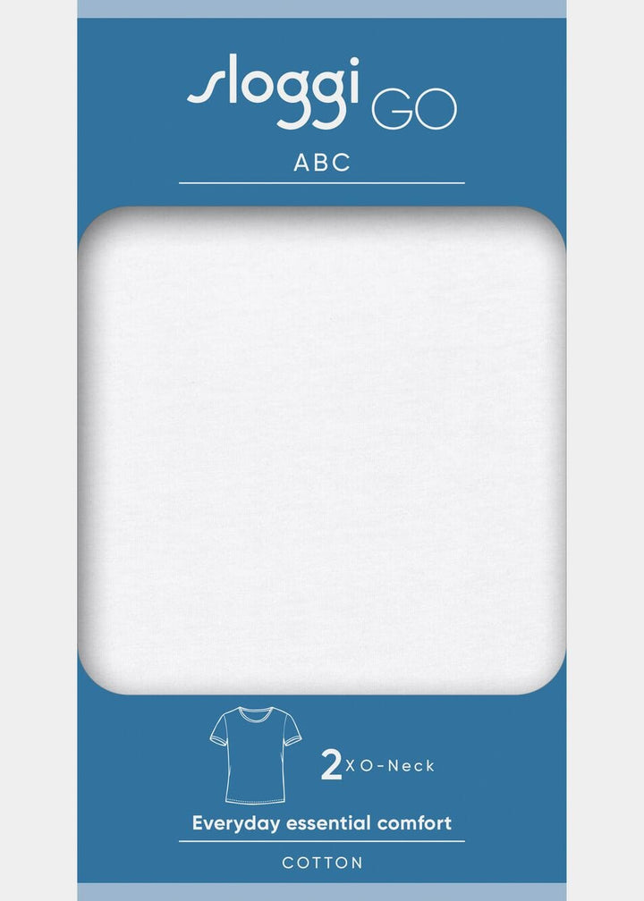 Sloggi - Men GO ABC 2.0 O-Neck 2-pack - White Shirt Sloggi