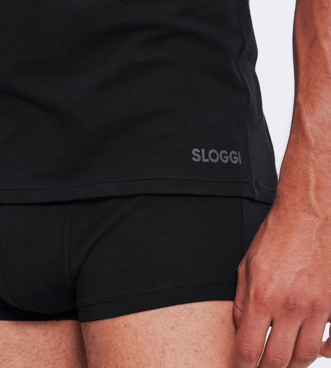 Sloggi - Men GO ABC 2.0 O-Neck 2-pack - Black Shirt Sloggi
