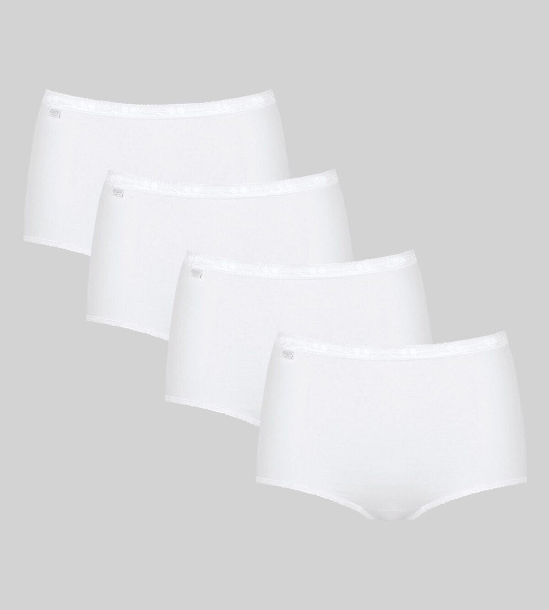 Sloggi - Basic+ Maxi 4-pack - White Slip Sloggi