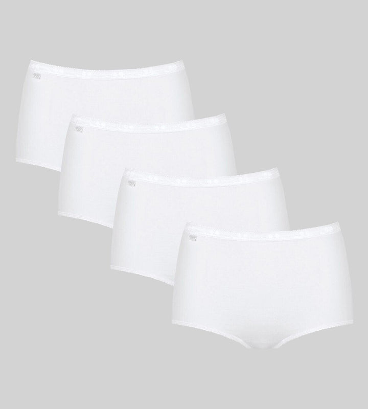 Sloggi - Basic+ Maxi 4-pack - White Slip Sloggi
