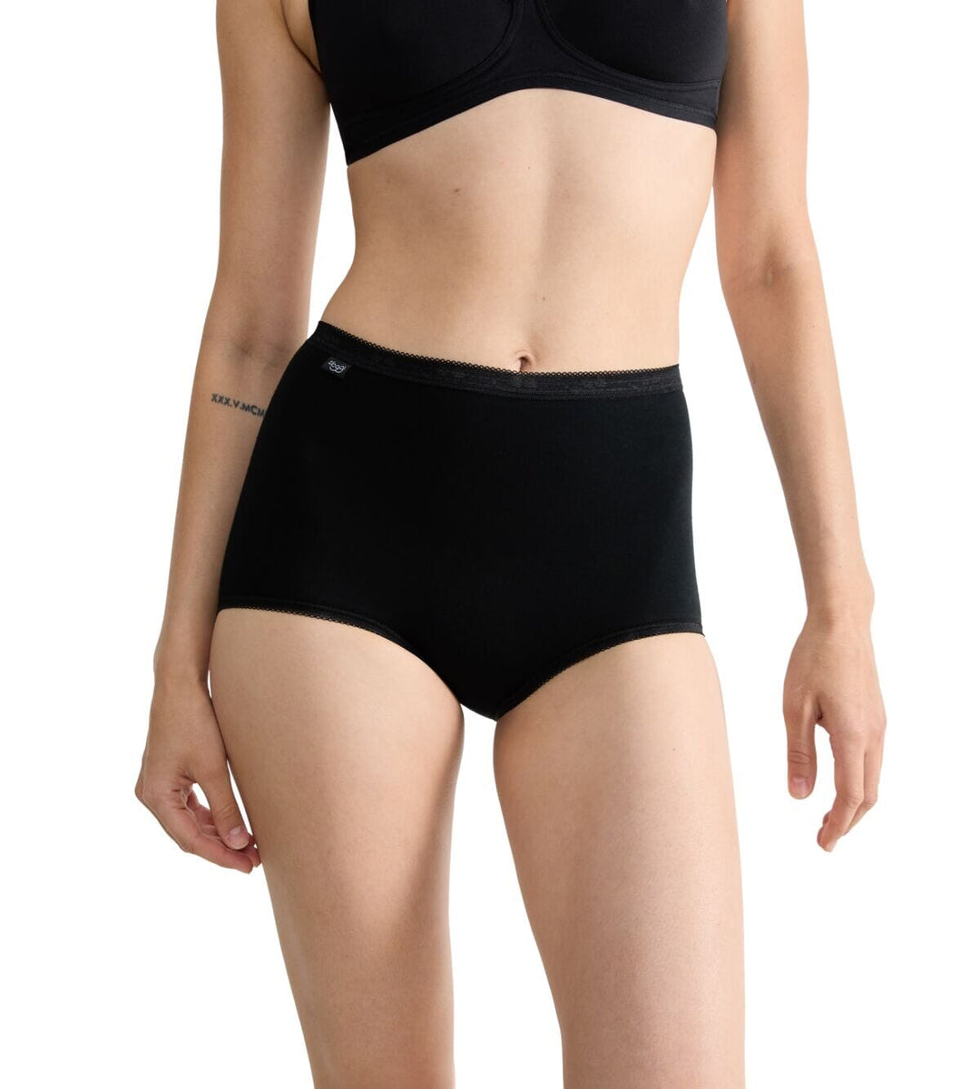 Sloggi - Basic+ Maxi 4-pack - Zwart Slip Sloggi