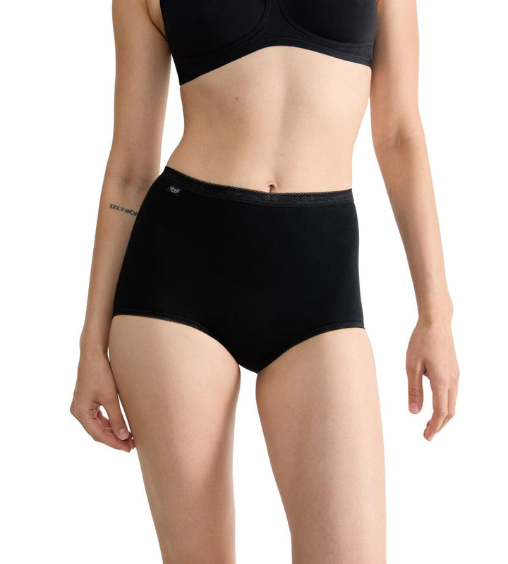 Sloggi - Basic+ Maxi 4-pack - Zwart Slip Sloggi