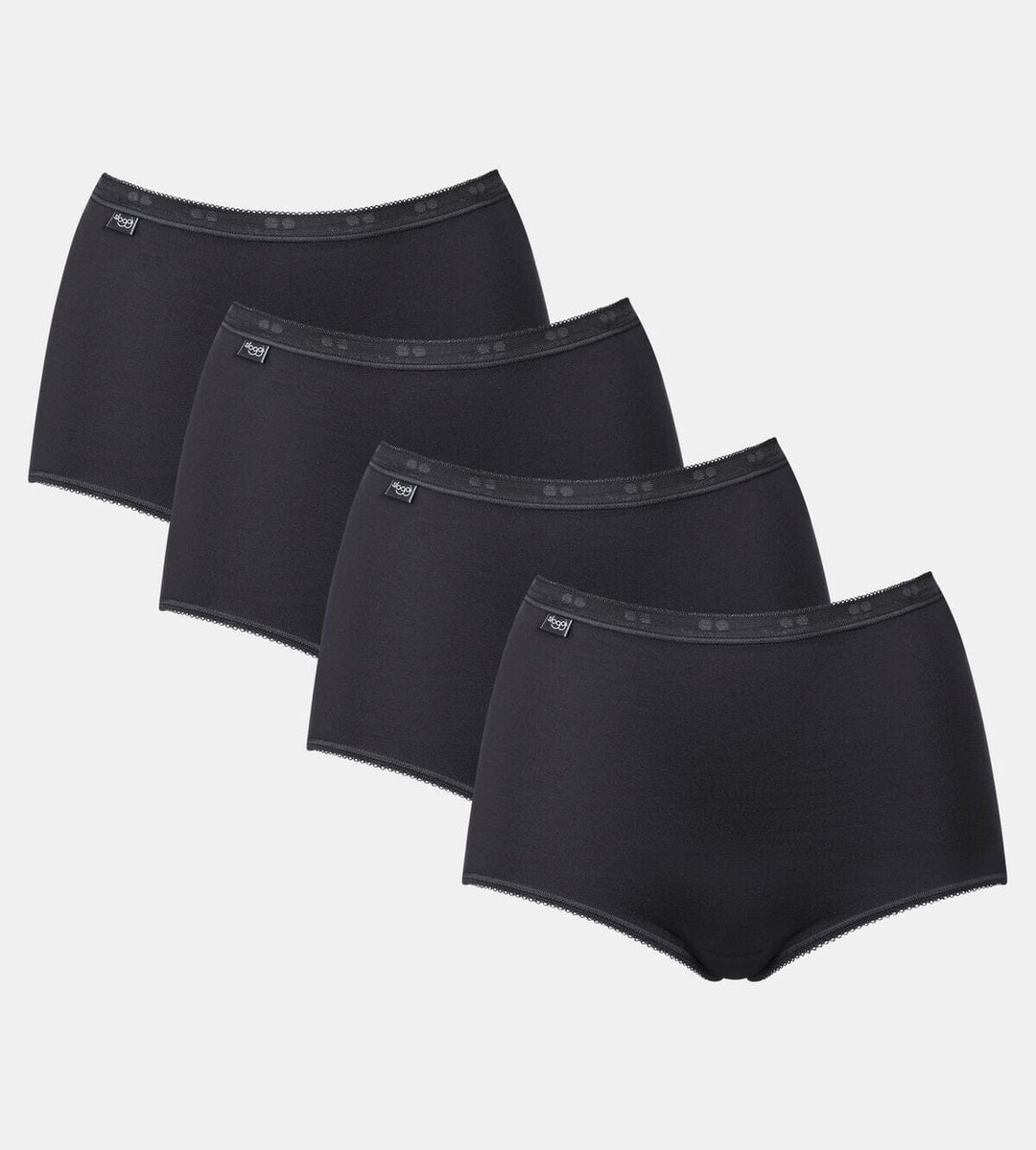 Sloggi - Basic+ Maxi 4-pack - Zwart Slip Sloggi
