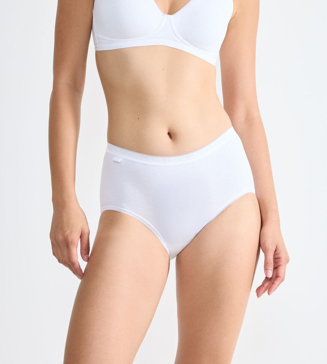 Sloggi - Basic+ Midi 4-pack - White Slip Sloggi