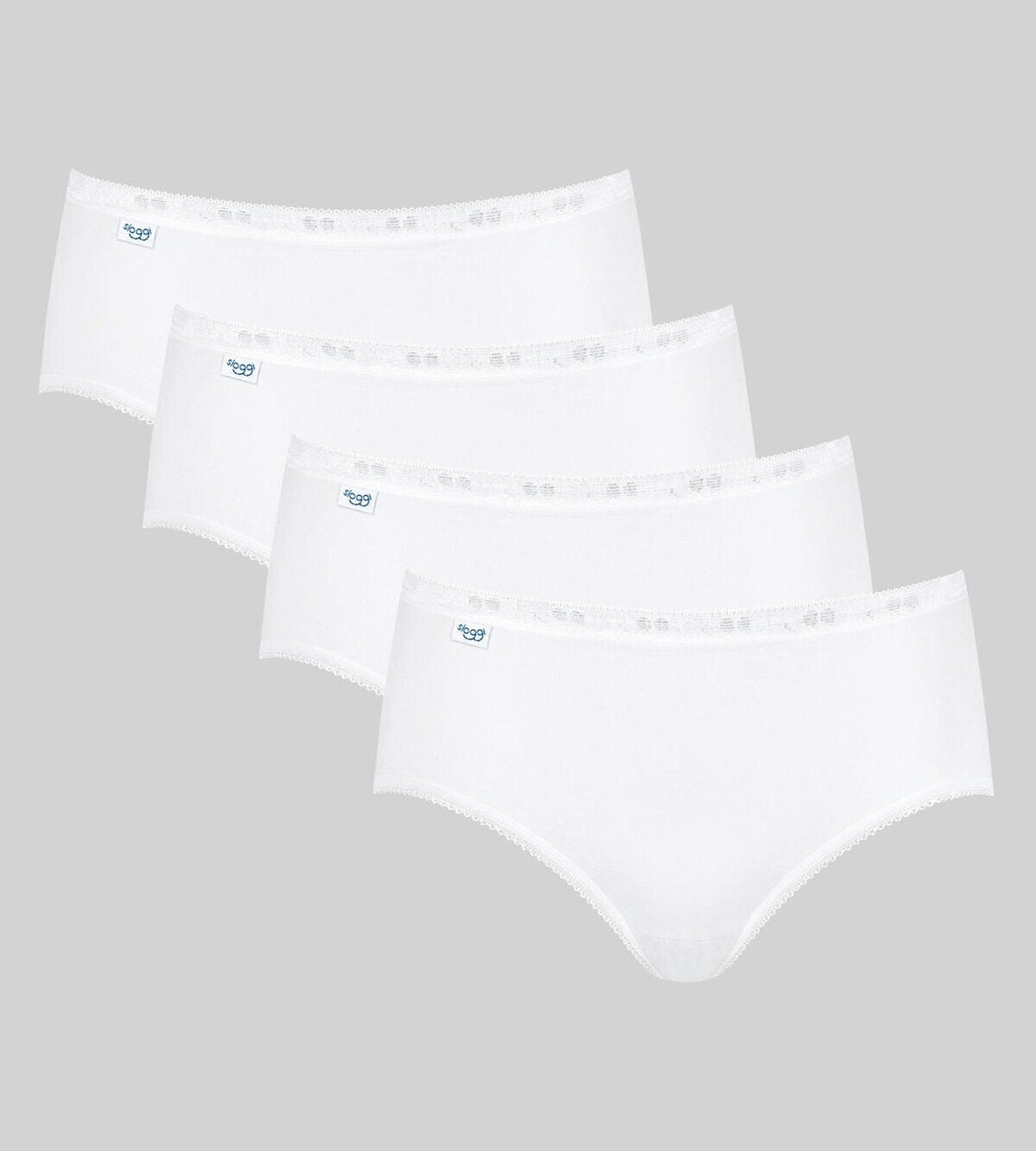 Sloggi - Basic+ Midi 4-pack - White Slip Sloggi