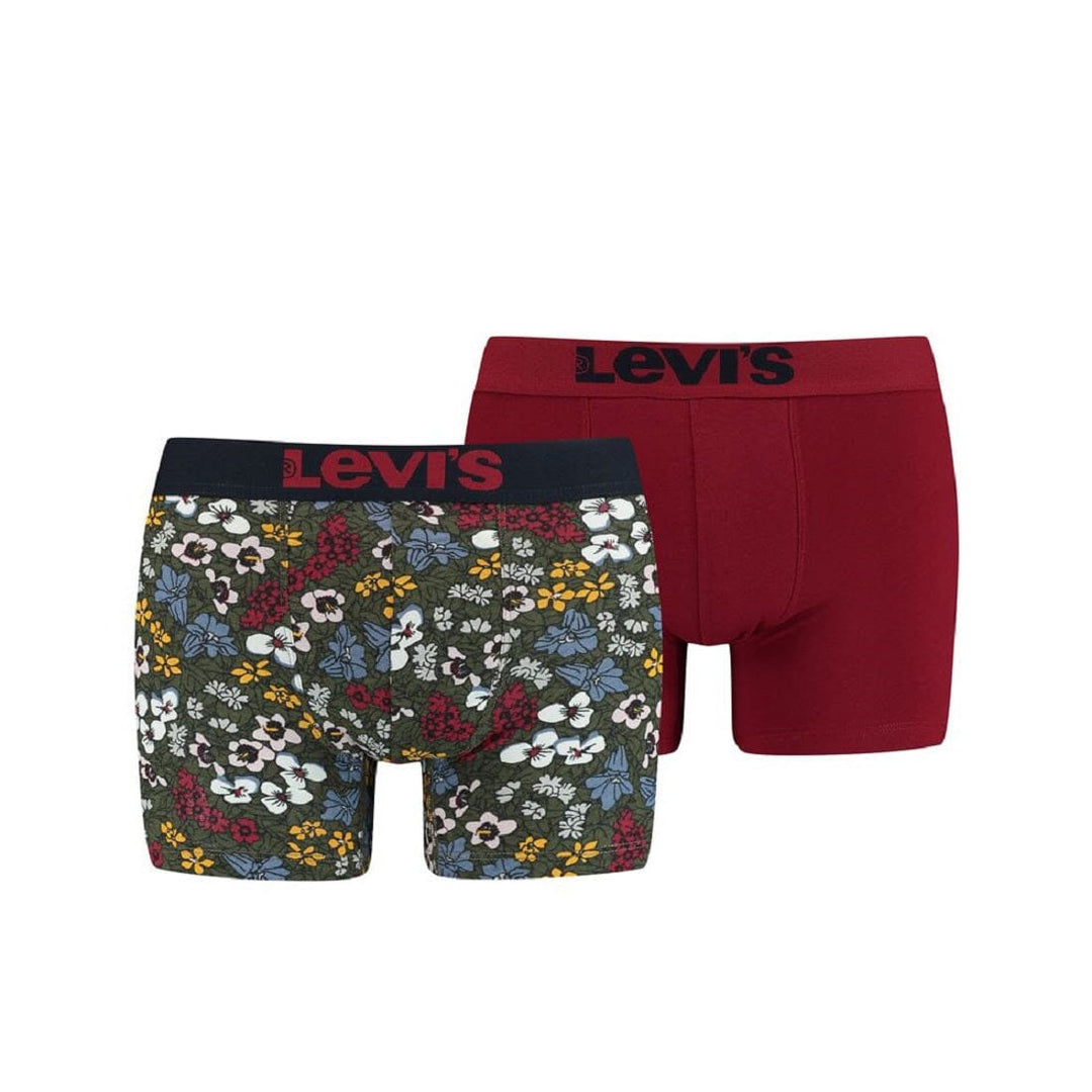 Levi's - Pectolite Flowers Boxer 2-pack - Khaki Boxershort Levis