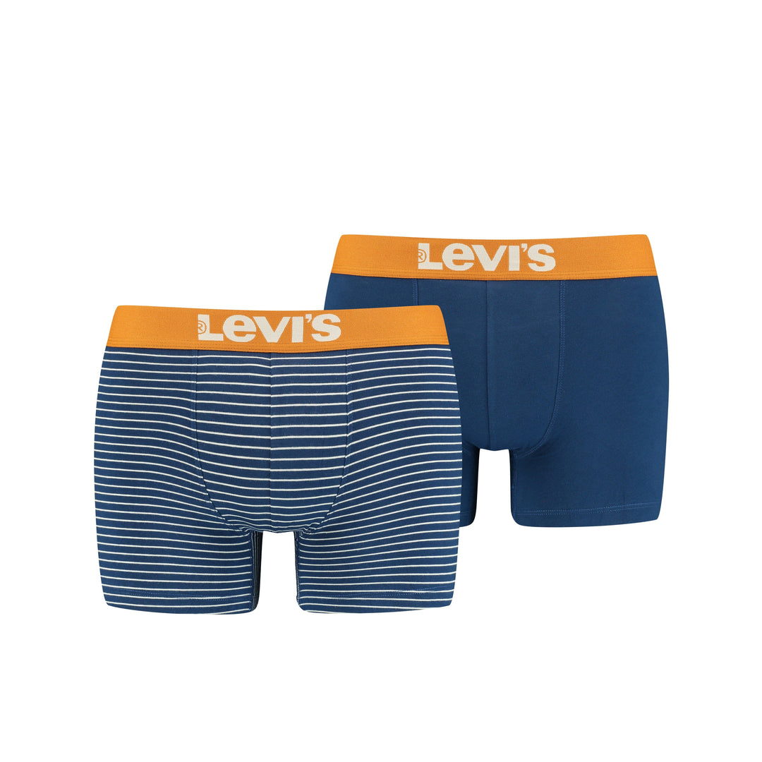 Levi's - Men Narrow Stripe B 2-pack - Blue Boxershort Levis
