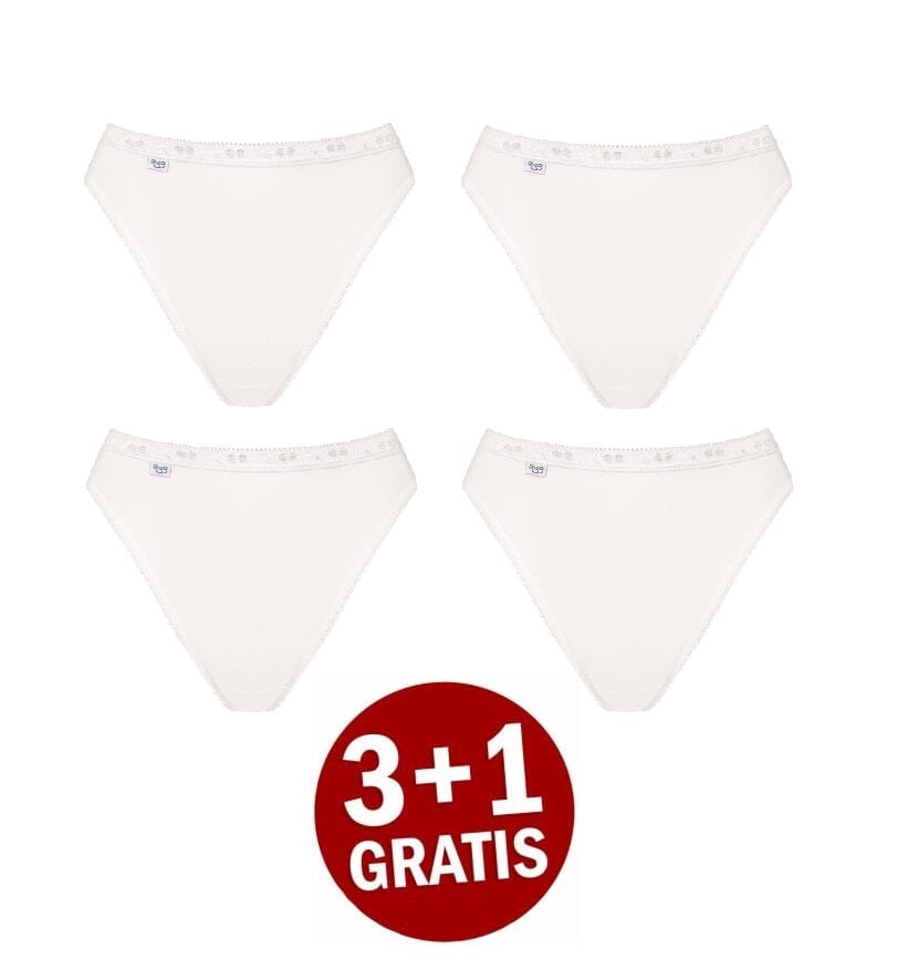Sloggi - Basic+ Tai 4-pack - White Tai Sloggi