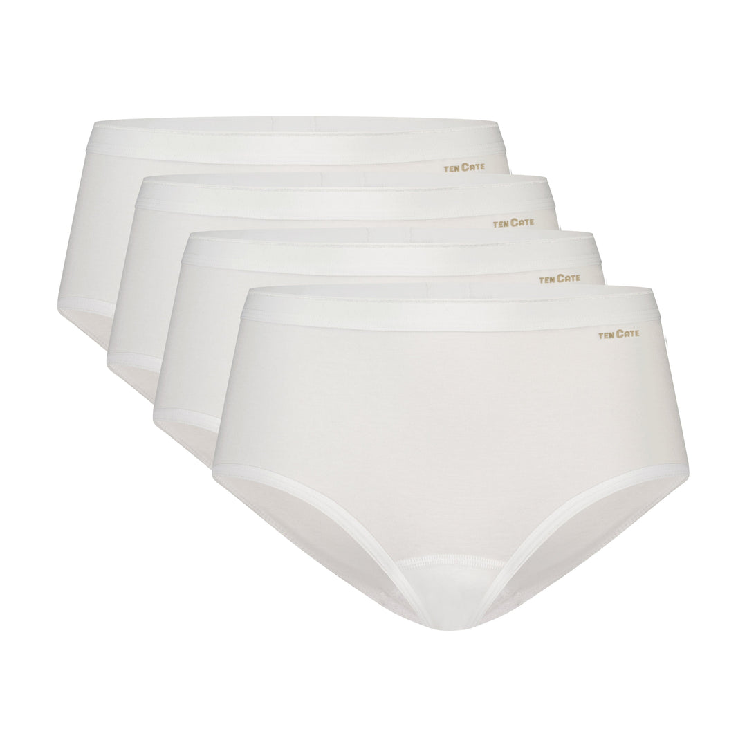 Ten Cate - 32418 - Basic Women Midi 4-pack - White Slip Ten Cate