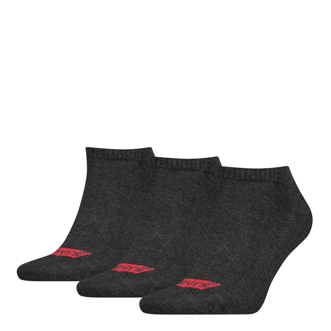 Levi's low cut 2-pack Batwing - Anthracite Melange / Black Into Underwear Standaard Levis