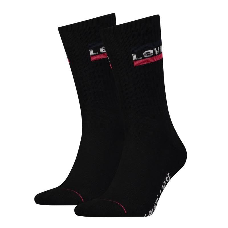 LEVIS 120SF REGULAR CUT SPRTSWR LOGO 2-PACK - ANTRACIET/ZWART Into Underwear Standaard Levis