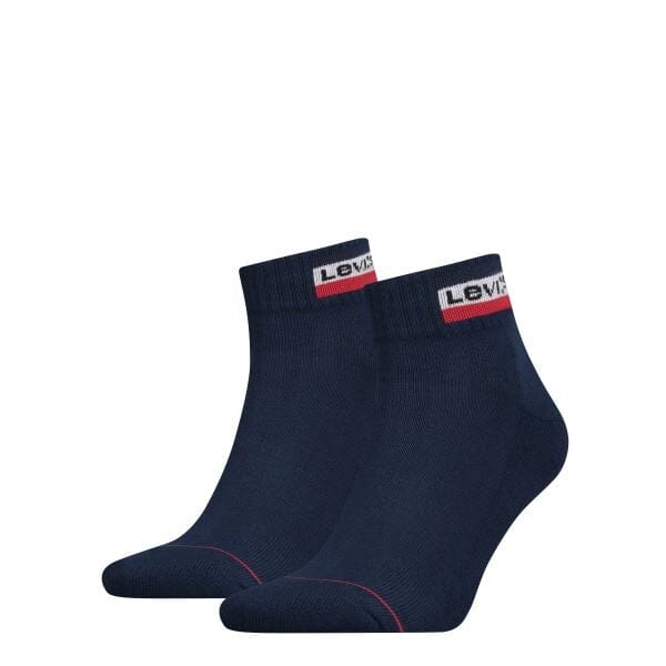 Levi's 120SF Mid Cut 2-pack Sokken - dark blue Into Underwear Standaard Levis