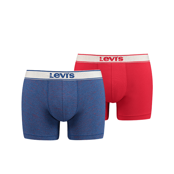 Levi's - 200SF Space Dye Heather Boxer 2-pack - True Blue Boxershort Levis