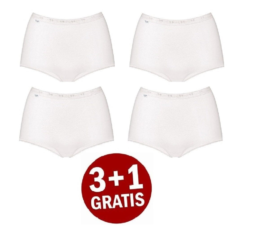 Sloggi - Basic+ Maxi 4-pack - White Maxi Sloggi