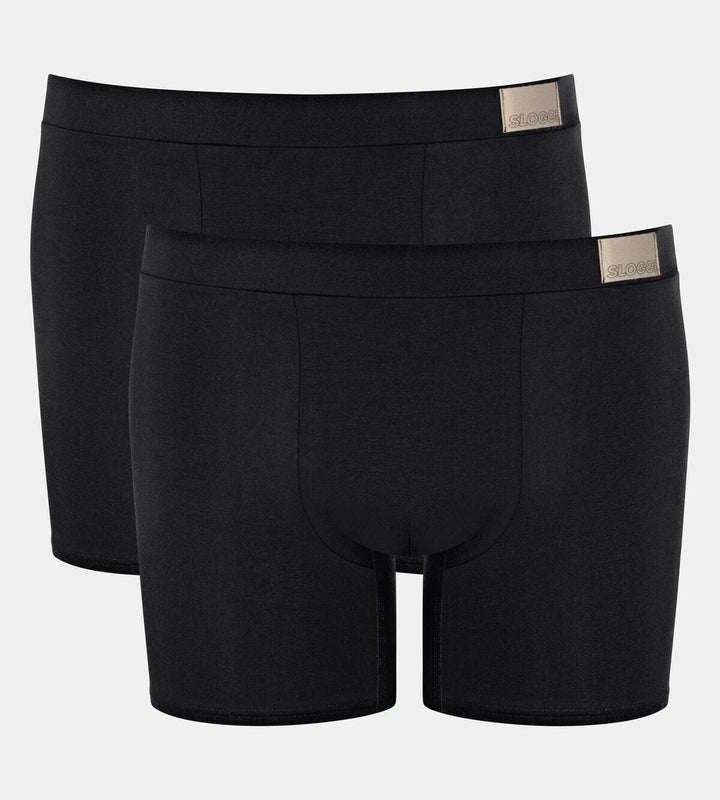 Sloggi - GO Natural Short 2-pack - 0004 Black Short Sloggi