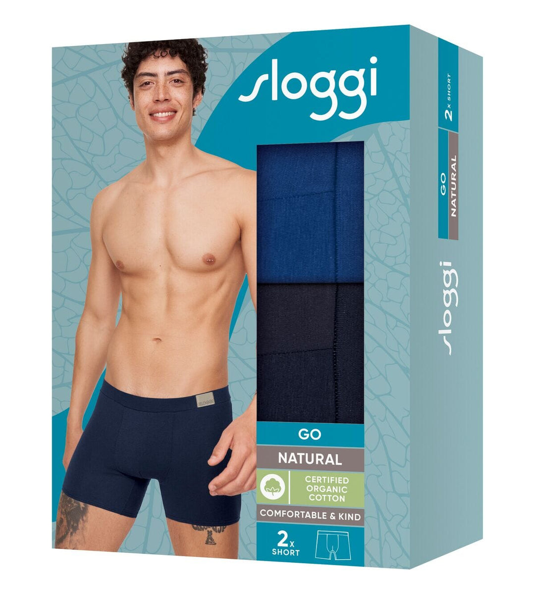Sloggi - GO Natural Short 2-pack - M008 Short Sloggi