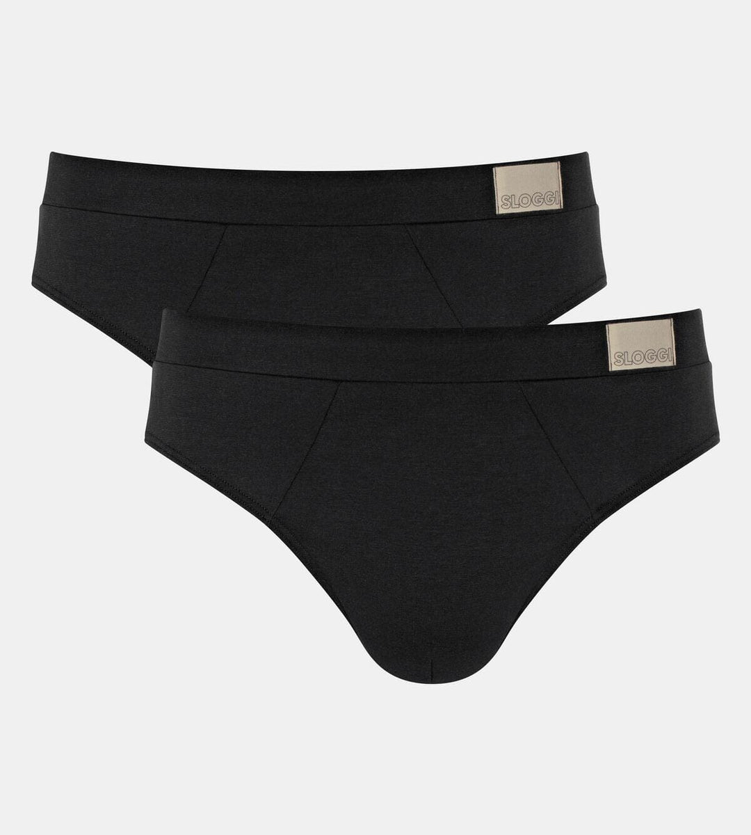 Sloggi - GO Natural Brief 2-pack - 0004 Black Slip Sloggi 