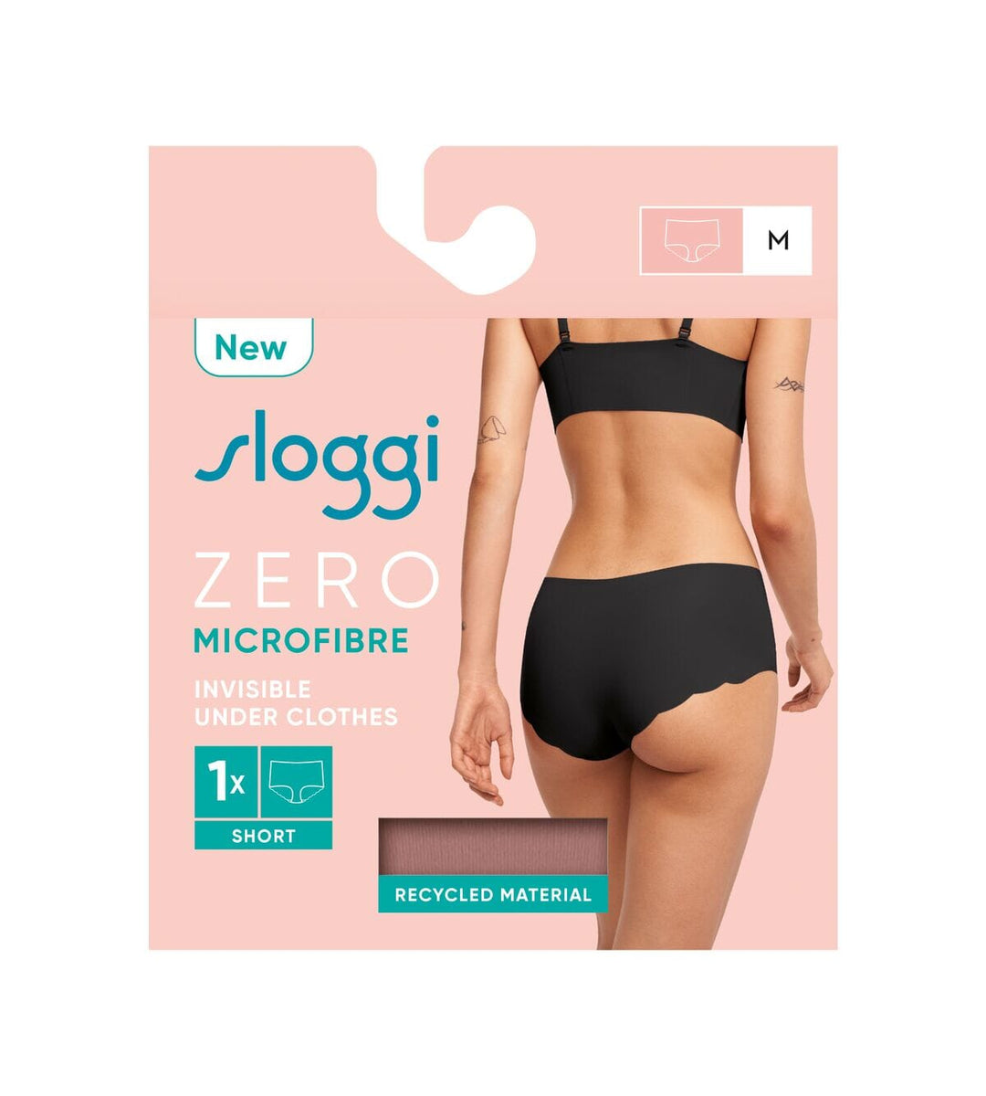Sloggi - ZERO Microfibre 2.0 Short - Oud roze Short Sloggi