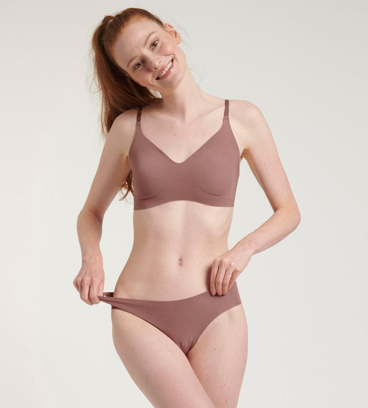Sloggi - ZERO Modal 2.0 Hipstring - Oud roze String Sloggi