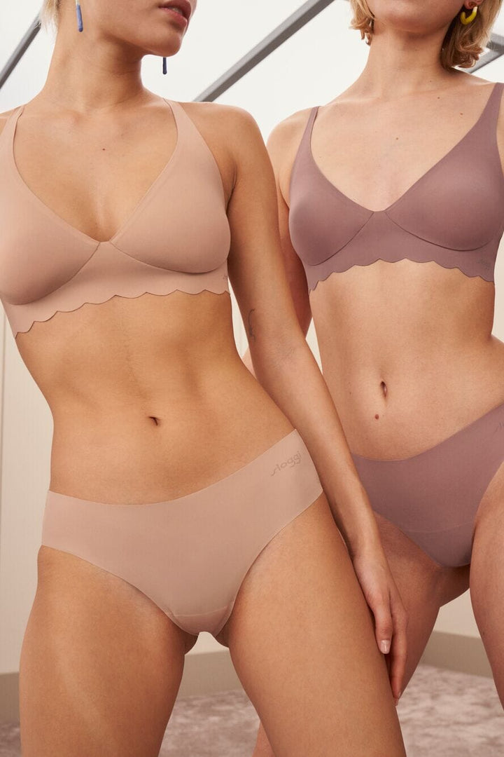 Sloggi - ZERO Microfibre 2.0 Hipstring - Oud roze String Sloggi