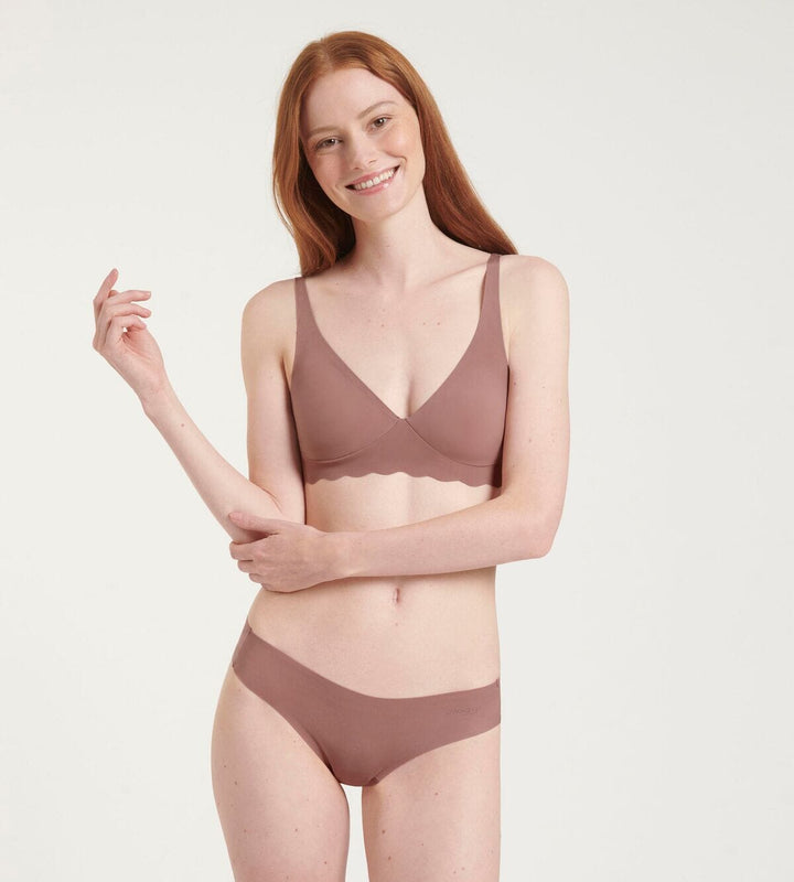Sloggi - ZERO Microfibre 2.0 Hipstring - Oud roze String Sloggi
